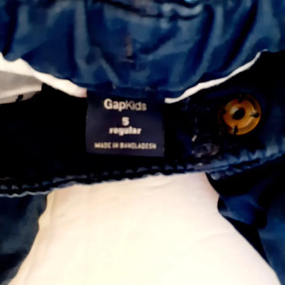 Gap Boys Shorts Cargo Navy Adjustable Waist Size 5